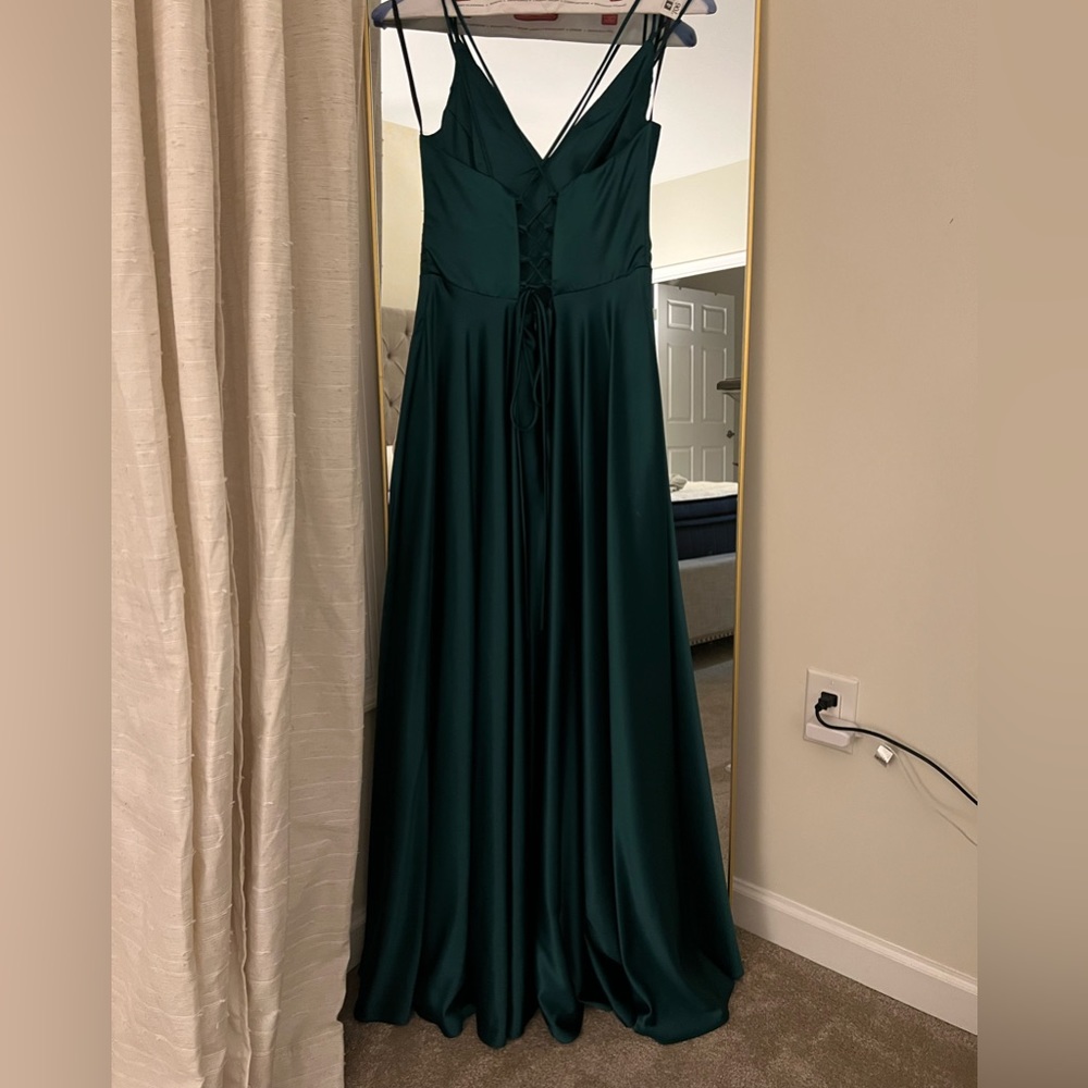 Emerald Green Evening dress.